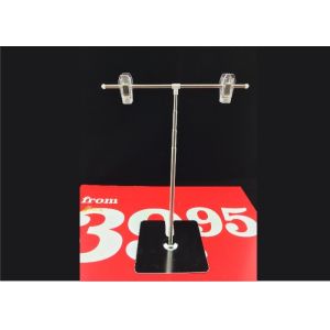 Shelf Ratail Pop Tabletop Sign Holder , Price Tag Holder Clip 600mm Pole