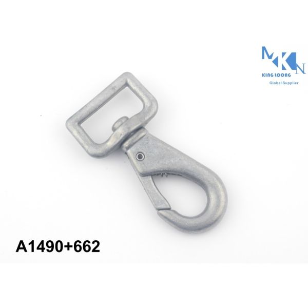 Buy Versatile Bag Snap Hook With Antique Bronze , Matt Silver Plating at wholesale prices