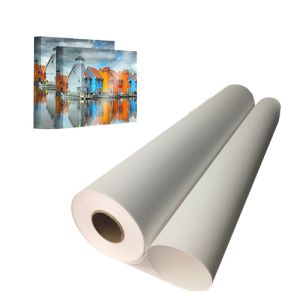 Water Based Inkjet Printing Polyester Canvas Rolls Matte Finish