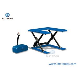 Low Profile Electric Scissor Lift Table 300kg 500kg 800kg Minimum Height 85mm