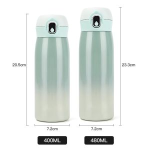 Stainless Steel Personalized Vacuum Insulated Tumbler One-Touch Promotional With
