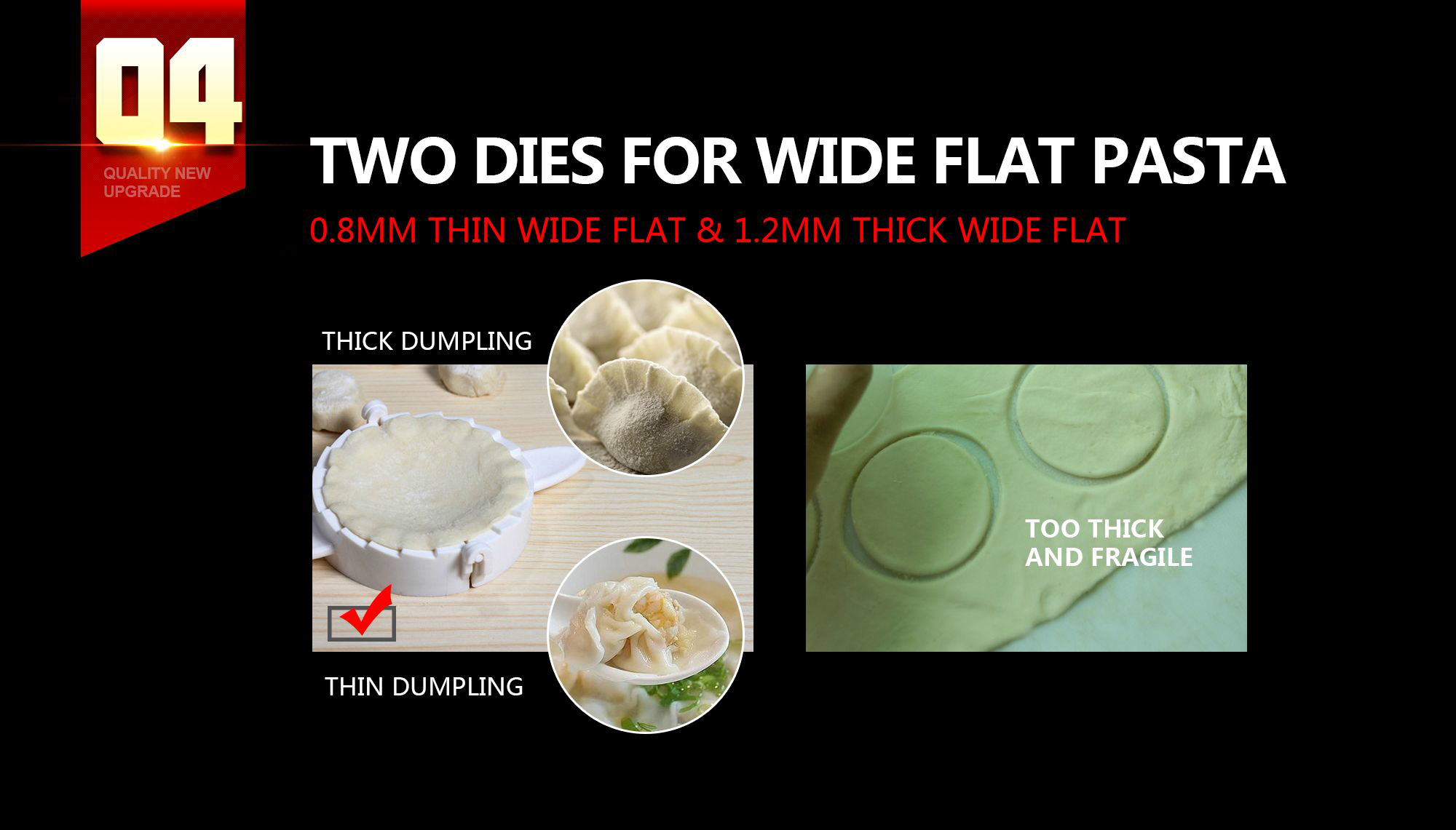 Automatic Pasta/Noodle Maker DIY (Fresh Noodle/ Dumpling/ Ravioli/Vegetable Noodle)/GK-M5