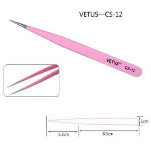 Vetus ESD 15 Tweezers Antistatic Precision Eyebow Stainless Steel Tweezers