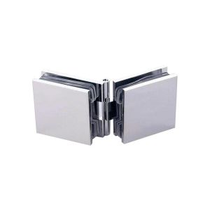 Quality Polished Finish Brass Glass to Glass Hinge for 8-12mm Glass Retail Displays for sale