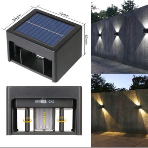 Quality Powered IP65 Waterproof Solar Wall Light Lamp Pathway Decking Street For Landscape for sale