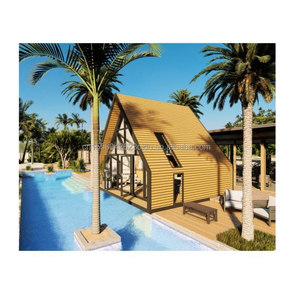 20ft or 40ft Outdoor Steel Shipping Container Other Modern Design Triangle Container House for Hotel or Couples' Holiday