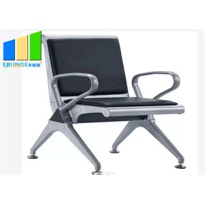 Stainless Steel Public 3 Seater Airport Bank Waitings Chair For Hospital