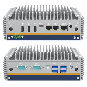 Passive Cooling Fanless Mini PC 14th Gen Intel Core Ultra with AI NPU 3*HD-MI 3