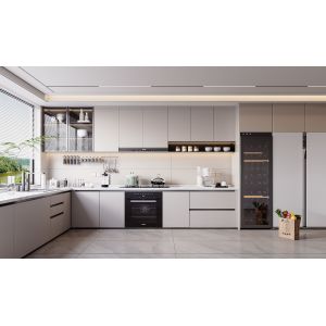 Lacquer Kitchen Cabinet French Design Laminate Commercial Kitchen Cabinets