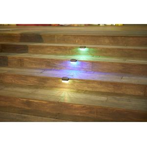 ABS PC Solar Deck Lighting 600mAh NI MH Outdoor Wall Lights