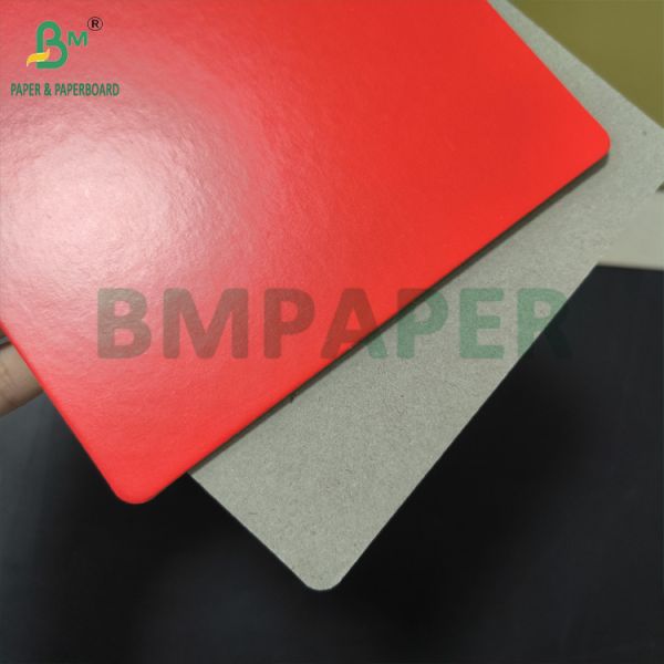 Good Flatness Folders Cover Cardboard Laminated Green Blue Color Grey Back