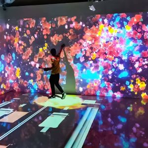 Immersive 360 Projection Interactive Wall Projector 3 Channels