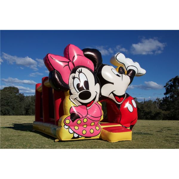Wonderful Mickey Mouse Jumping Castle Inflatable Bounce House For Commercial Entertainment