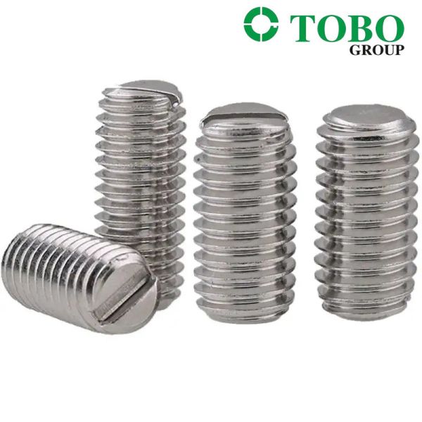 Buy TOBO 304 316 stainless headless screw slotted head screw DIN551 at wholesale prices