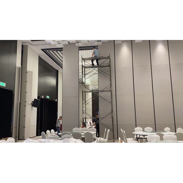Acoustic Movable Partition Wall with Last Panel Closure Telescopic Sleeve Panel