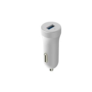 Black Single USB In Car Charger 5V 2.4A 12W High Speed 2400ma