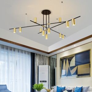 Scandinavian Post-modern LED Ceiling iron chandelier Tribes LED Chandelier(WH-MI