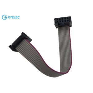2*5pin IDC 2.54mm Pitch Pinrex Bump With Strain Relief Flat Ribbon Cable 0.635mm