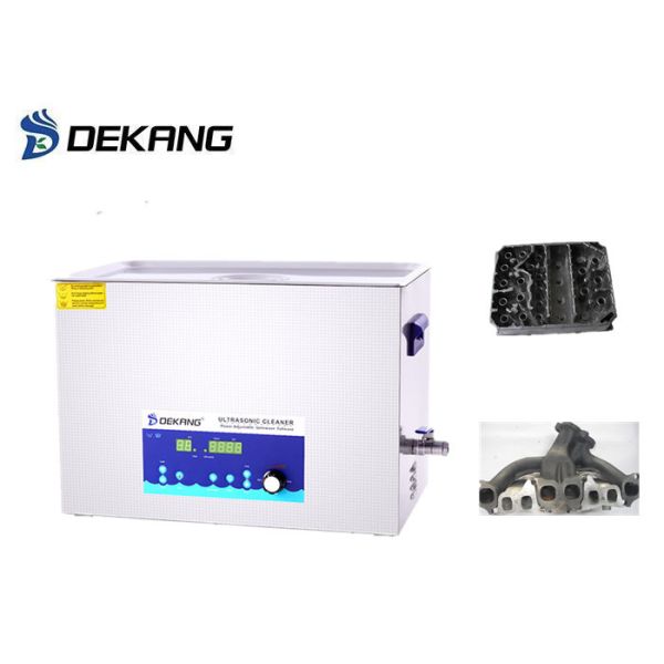 0-600W Power Adjustable Ultrasonic Cleaning Device , 30L Heated Ultrasonic