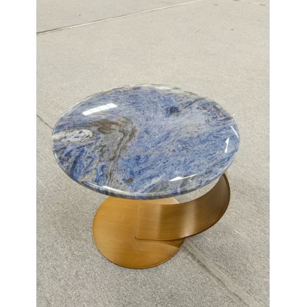 Modern Blue Stone Polished Cloisonne Marble Tile for Dining Room and Living Space
