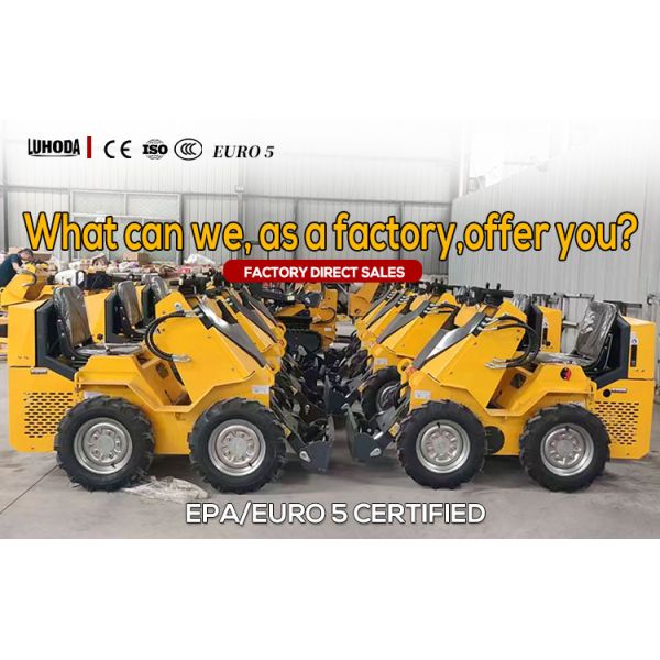 USA EPA Engine diesel Mini Crawler Wheel Skid Steer Loader with Factory Price