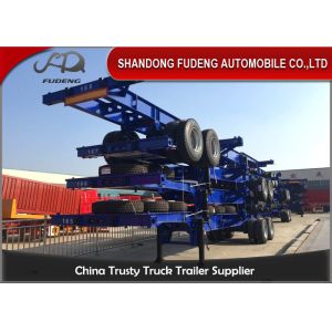 China FUWA Axle Steel 40ft Chassis Container Trailer Mechanical Suspension on sale