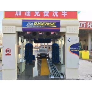 5 Brushes Air Dry Rollover Car Wash Machine OEM For Gas Station