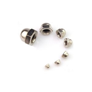 Galvanized Hexagon Lock Nut , Stainless Steel / Carbon Steel Domed Cap Nut