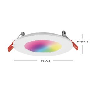 Remote Control RGBW LED Downlight with >80Ra or 95-98 Triac Dimmable No Flicker
