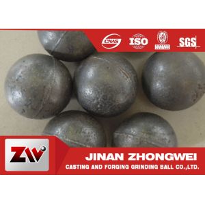 China 55-65HRC Hardness forged steel grinding ball , ball milling media on sale