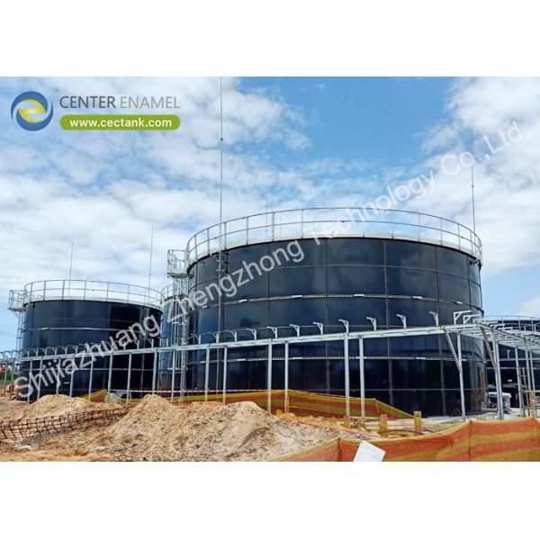 Buy 0.25mm Coating Thickness Glass Fused Steel Tanks For Digester Reactor at wholesale prices