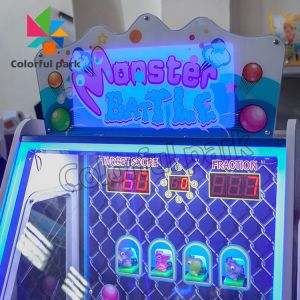 Shooting Ball Ticket Redemption Machine , Coin Operated Dino Arcade Game