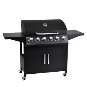 China 6 Burner Gas Grill with Cabinets and Stainless Steel Barbeque Parking Size 91*69*48cm on sale