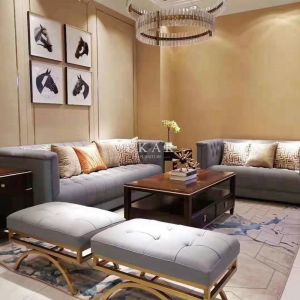 Latest Living Room Nordic Design Modern Leather Sofa