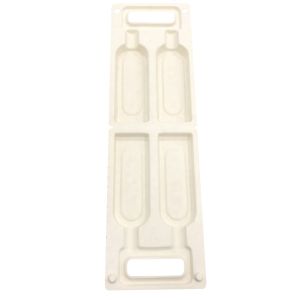 Inner Bamboo Paper Tray , White Thermoformed Clamshell Packaging