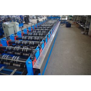 High Stability K Span Roll Forming Machine Blue Color For Corrugated Roofing