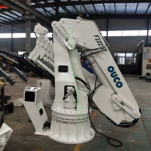 Hydraulic Folding 8M Steel 0.6T Offshore Pedestal Crane