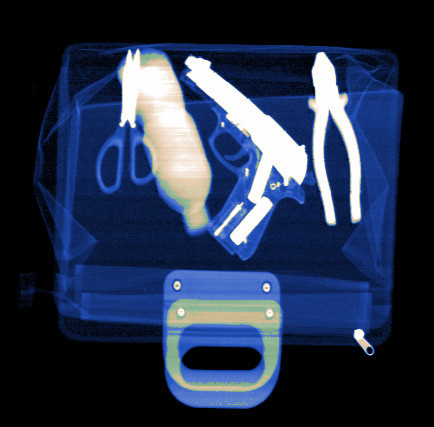 Duel view X ray Baggage Scanner Security Checkpoints / Hotels