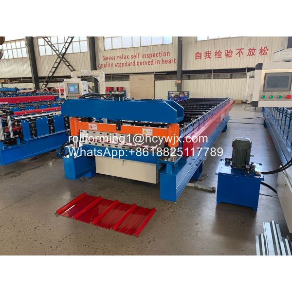 Buy 1250mm Metal Oman Roofing Sheet Roll Forming Machine at wholesale prices