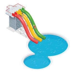 Exciting Barrel Sled Fiberglass Water Park Slide For Teenager