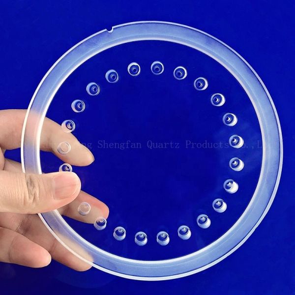 Buy Custom Quartz Glass Step Sheet / Punch Sheet High Temperature at wholesale prices