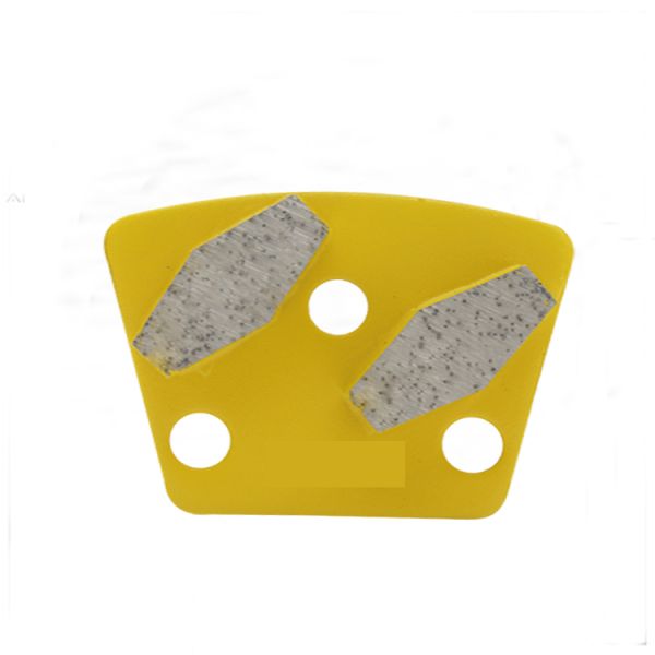 Hard Bond Concrete Grinding Shoes , Diamond Floor Grinding Tools With 3 Round Segments