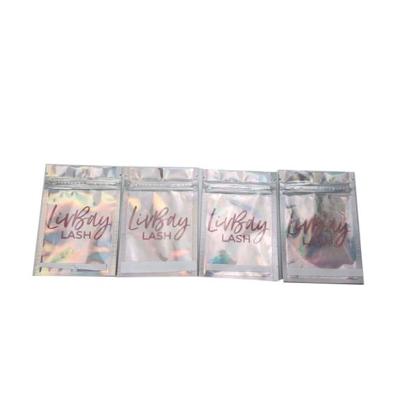 Buy 120 micron Gravure Printing Holographic Zipper Pouches at wholesale prices