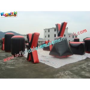 Outdoor 0.9MM PVC tarpaulin Paintball Bunker field with different design for