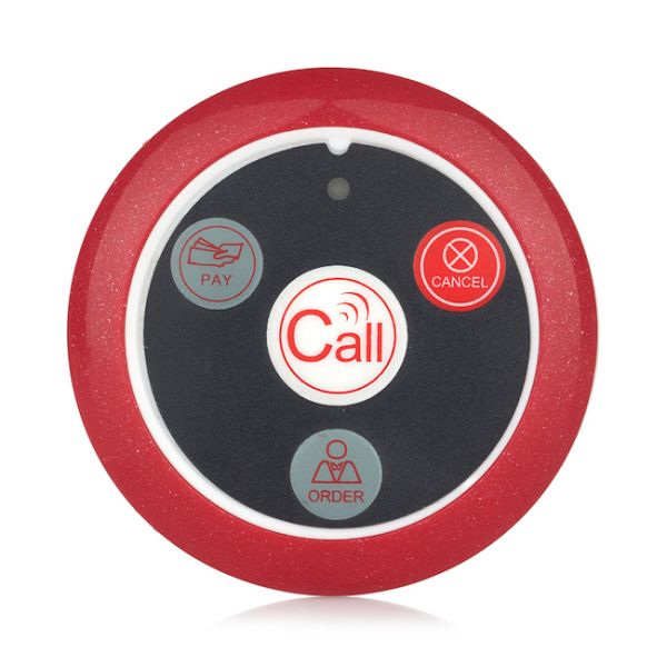 China supply cheap price wireless pager four keys push button for restaurant cafe hotel service