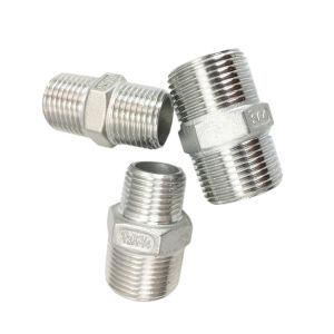 NPT Equal Stainless Steel Pipe Nipples Close SS316L 200 Degree