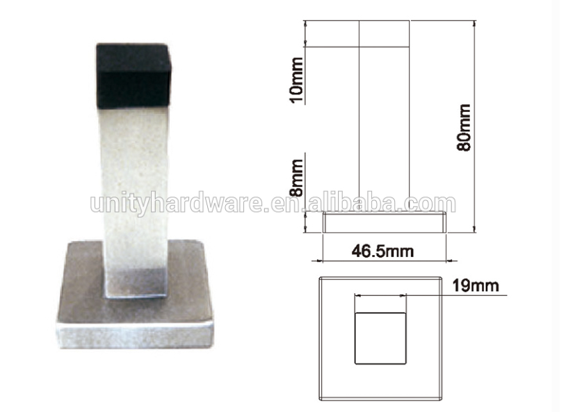 Stainless Steel Flush Bolt Door Accessories for Fire Door Easy Installation Different Length Option