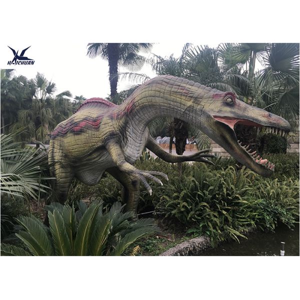 Anti Rust T Rex Christmas Lawn Ornament , Customizable Full Size Velociraptor Model