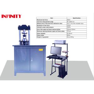 0.01kN Resolution Microcomputer Electro-hydraulic Servo Compression Testing