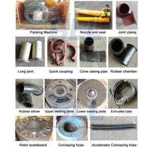 Less Dust Wet Durable Concrete Spraying Machine High Concrete Strength